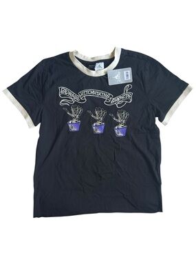 Disney Haunted Mansion Beware Hitchhiking Ghosts NWT 100% Cotton Tee Size L